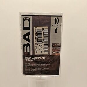 Bad Company 10 From 6 Cassette Tape 1985 Atlantic Feel Like Makin Love Sealed